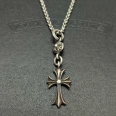 クロムハーツ 1ボールタイニーCHクロス ネックレス シルバー925 原本