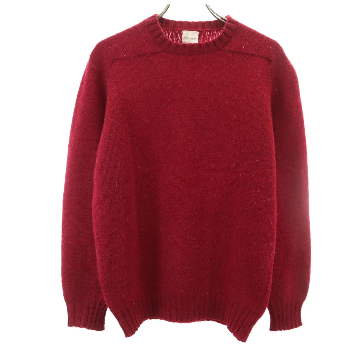 Brooks Brothers ブルックスブラザーズ 80s ウール100% ヴィンテージ 長袖 クルーネック セーター S えんじ ニット