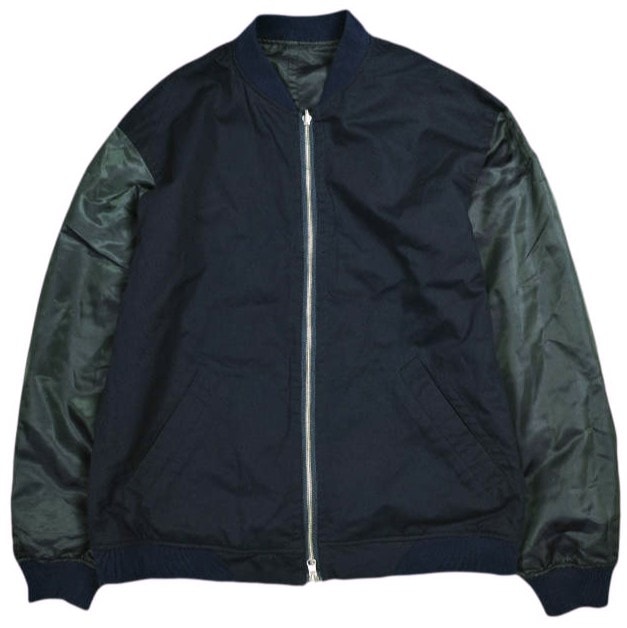 URU ウル 日本製 リバーシブルジップブルゾン 14SUJ11S 1 NAVY ジャケット アウター g25598