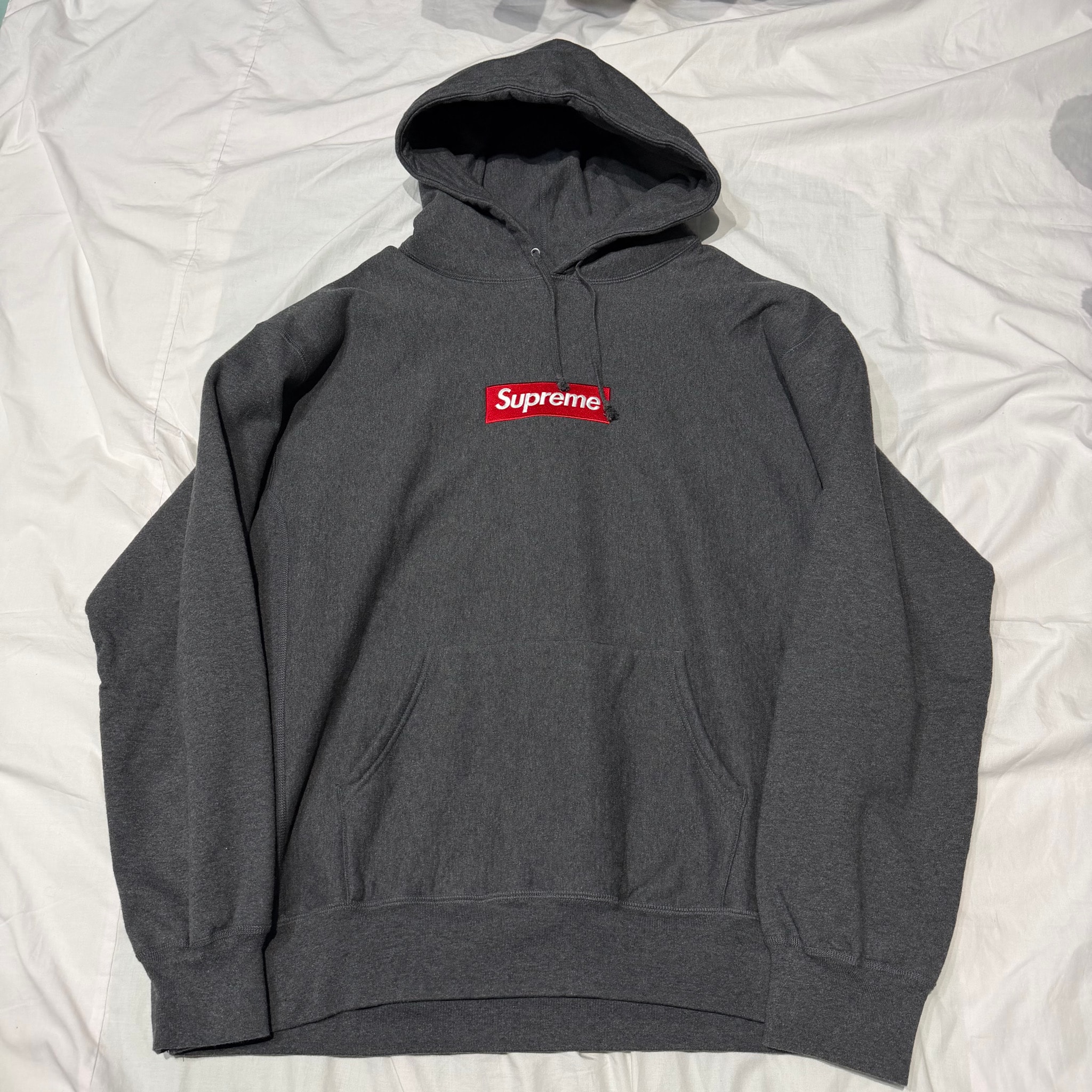 Supreme Box Logo Hooded Sweatshirt "Charcoal" (21FW)