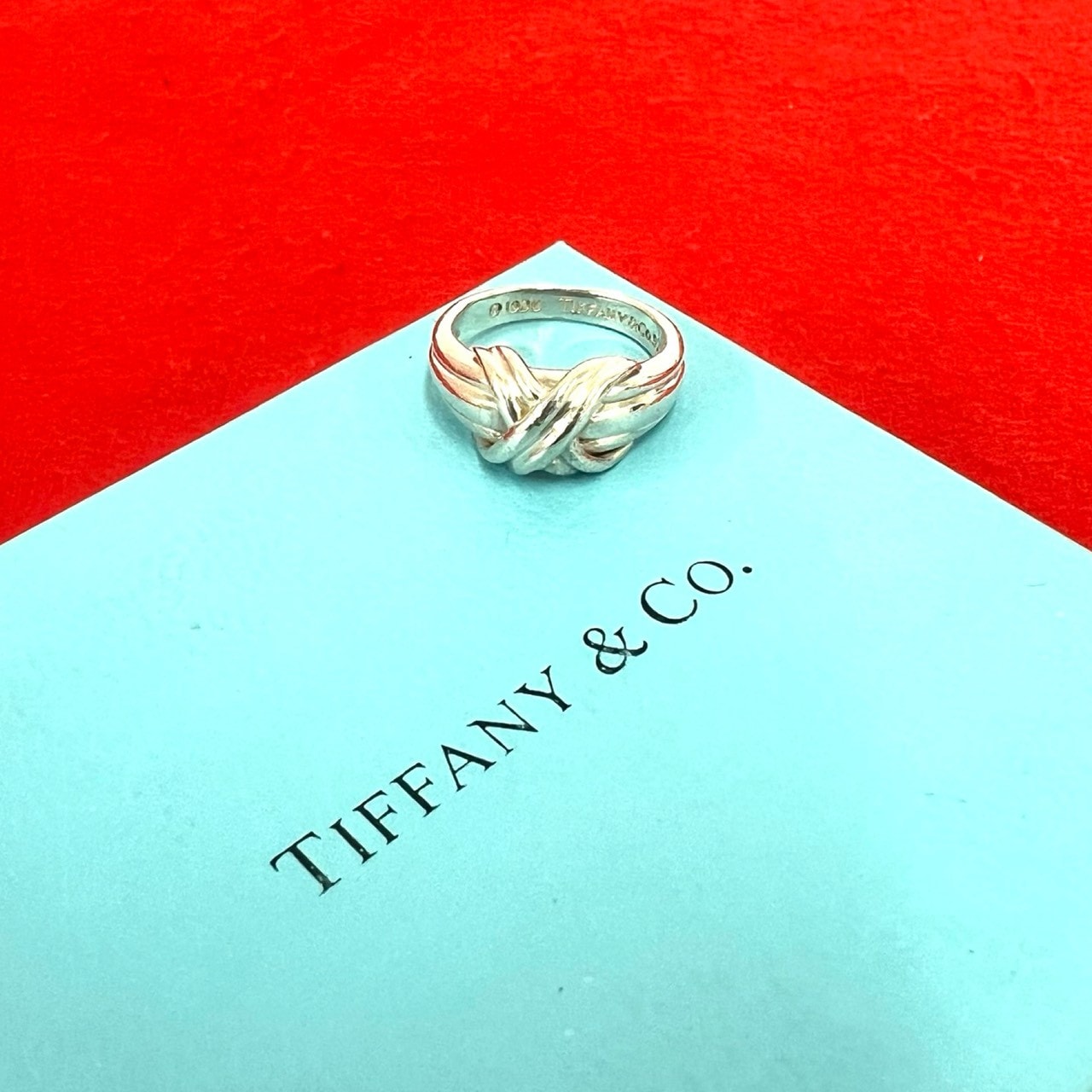 TIFFANY&Co. ティファニー シグネチャークロス リング シルバー925 リング・指輪 9号 シルバー
 87494