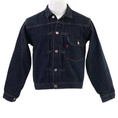 リーバイス 【美品】705010003 LVC 90's ボタン裏555 バレンシア工場 506XX 1st デニムトラッカージャケット 36