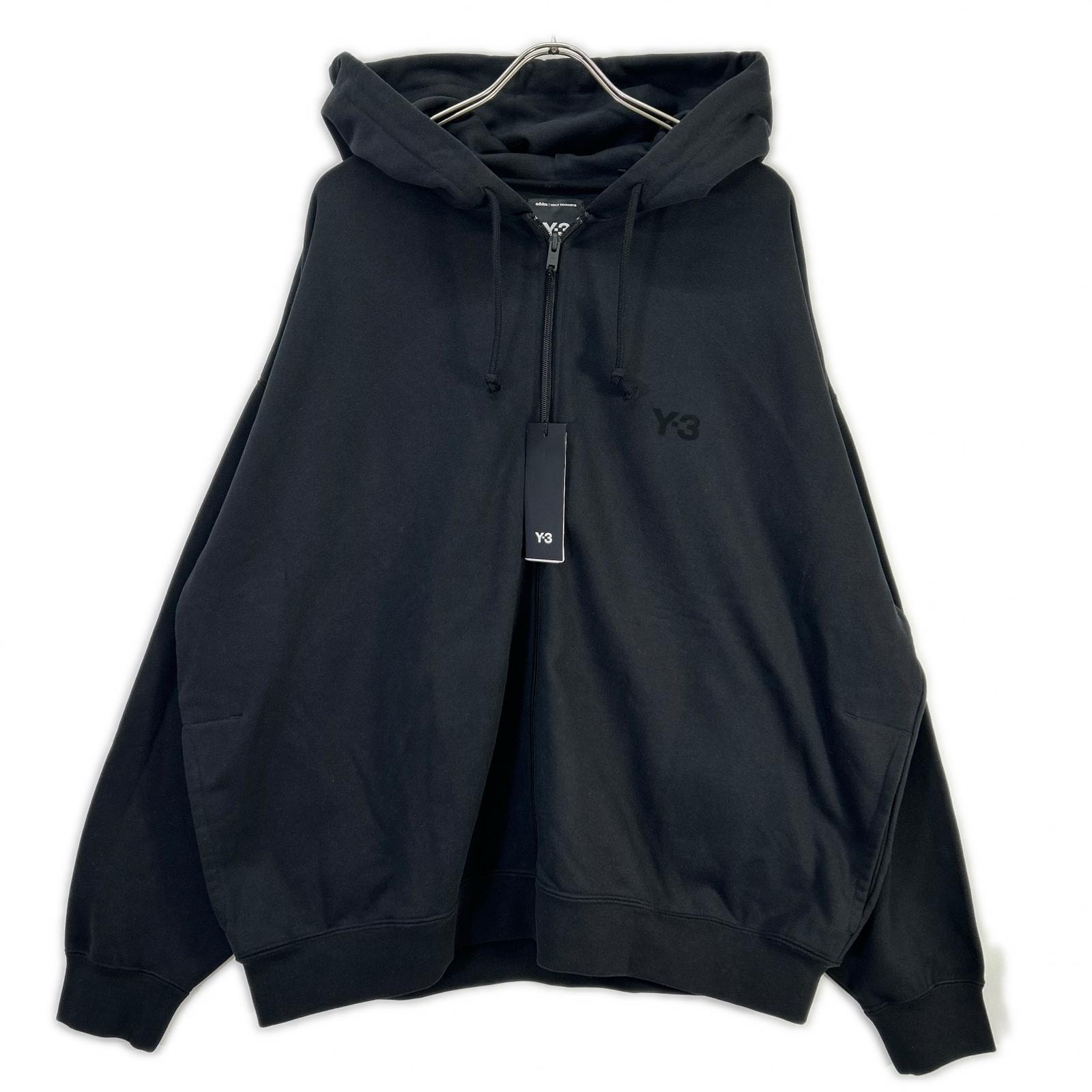 ワイスリー KA3107 25年製 ブラック Brushed Terry Zip Hoodie ブラッシュドテリー ジップフーディー XL