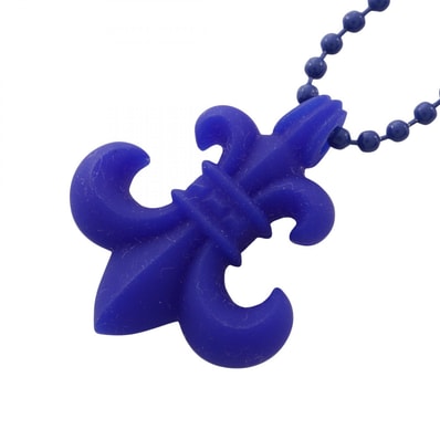クロムハーツ CHROME HEARTS BSフレア ネックレス ジュエリー ラバー メンズ ブルー系 【中古】