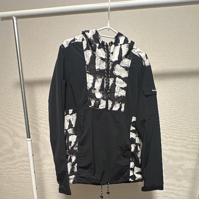 Supreme ナイロンジャケット ブラック ホワイト Sサイズ