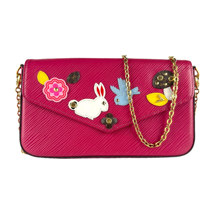 ルイ ヴィトン LOUIS VUITTON  チェーンウォレット エピ ポシェット フェリシー エピレザー ピンク系 レディース M62614【中古】 z8579
