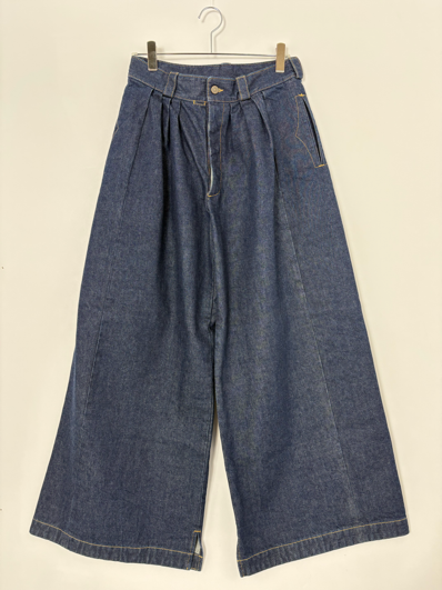 Maison Margiela Button-fly wide denim Blue