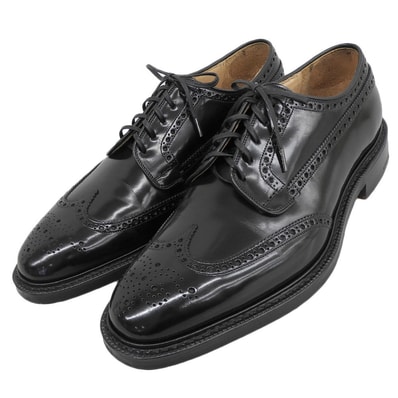 チャーチ 美品 173 ポリッシュドバインダー ダービーシューズ メンズ ブラック 85F GRAFTON173 85F