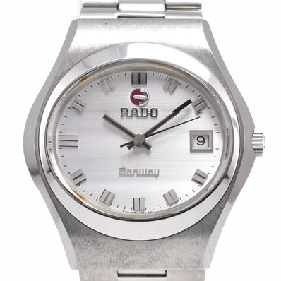ラドー RADO 3003 コンウェイ デイト シルバー 自動巻き メンズ 良品 腕時計 R#147490