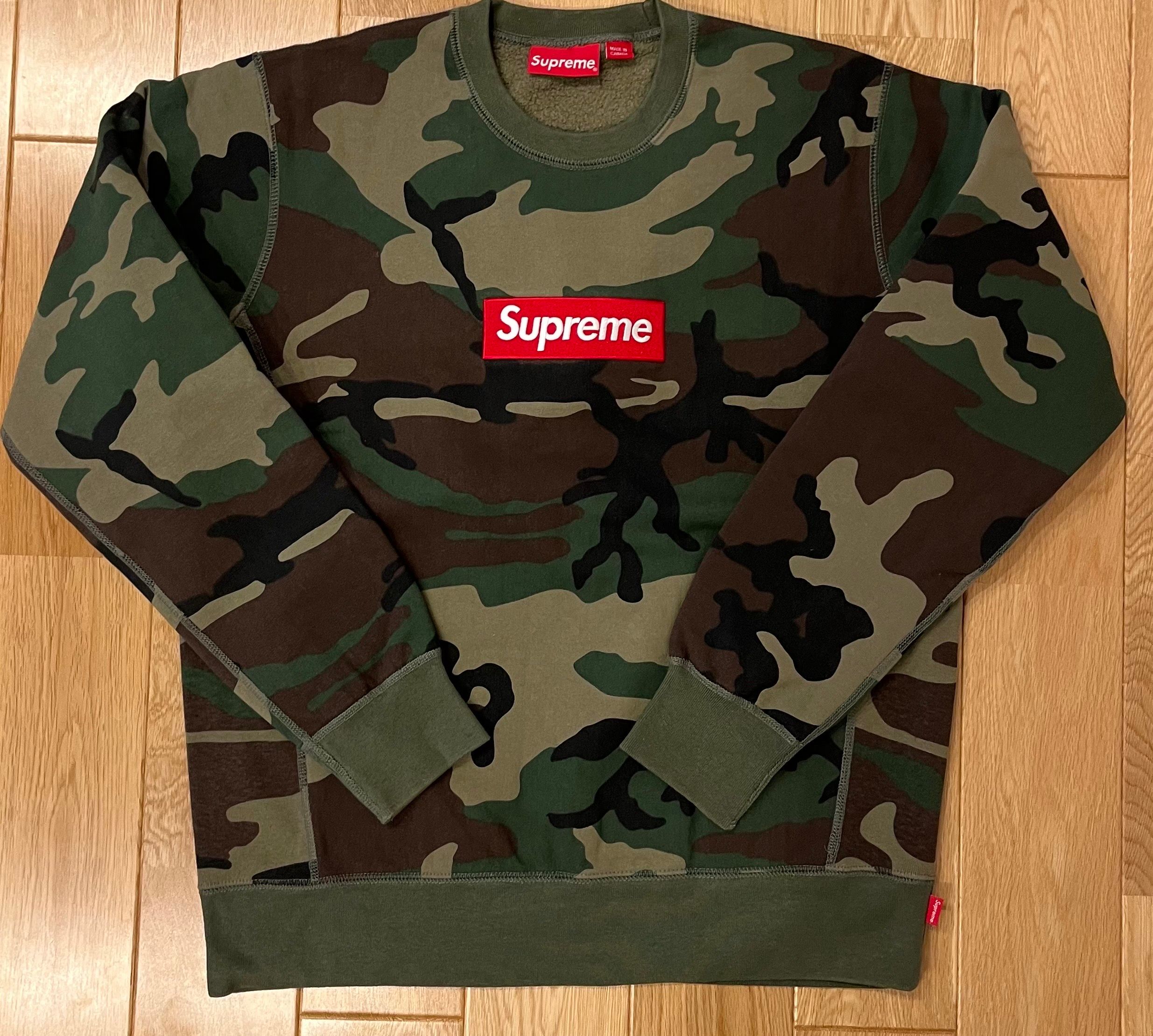 Supreme Box Logo Crewneck "Woodland Camo" (15FW)