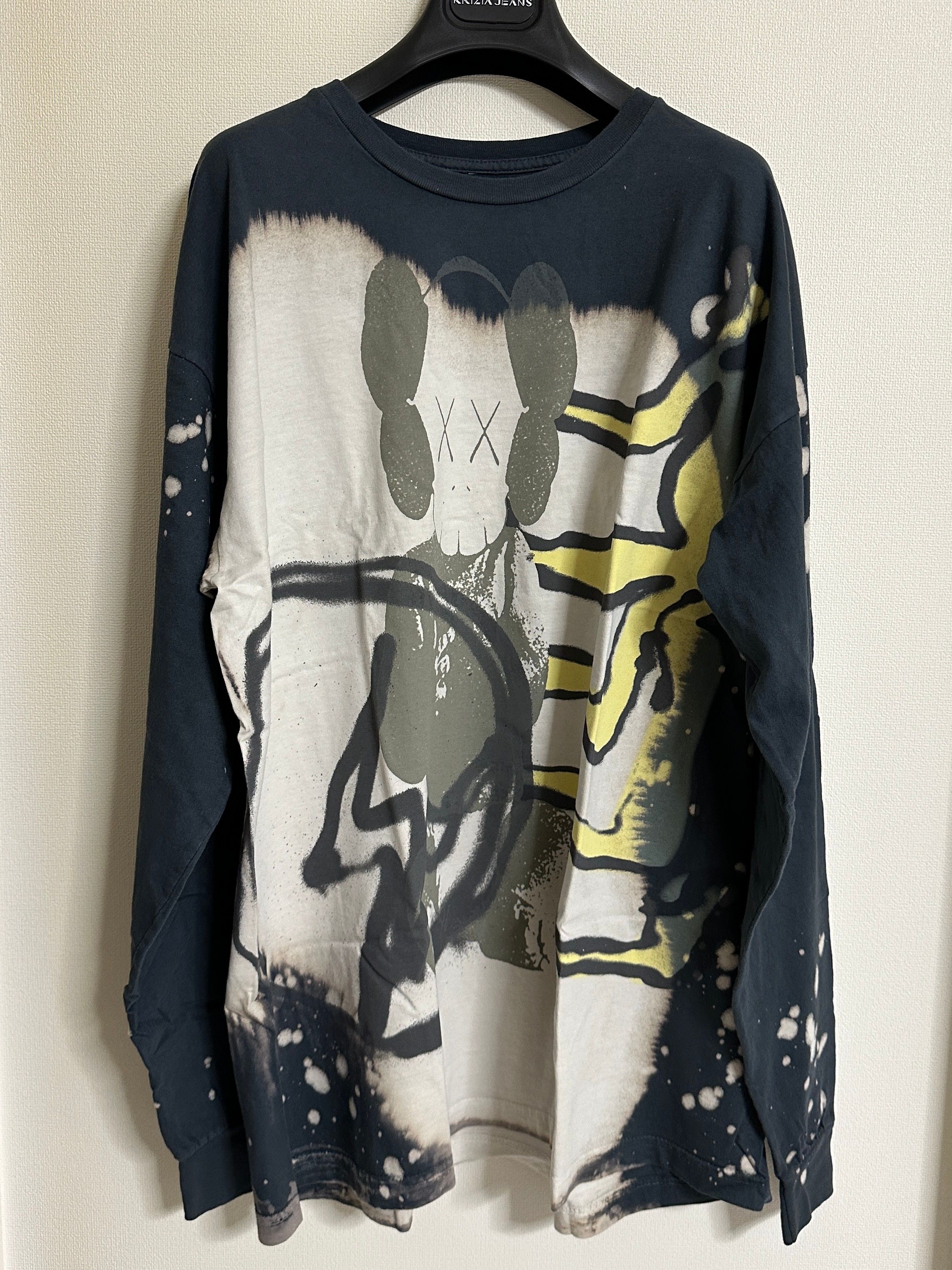 Travis Scott Cactus Jack x KAWS For Fragment L S Tee "Gray"