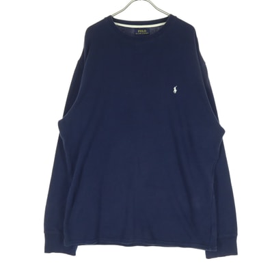 POLO RALPH LAUREN ポロラルフローレン ワンポイントロゴ ポニー 長袖 Tシャツ XL ネイビー ロンT