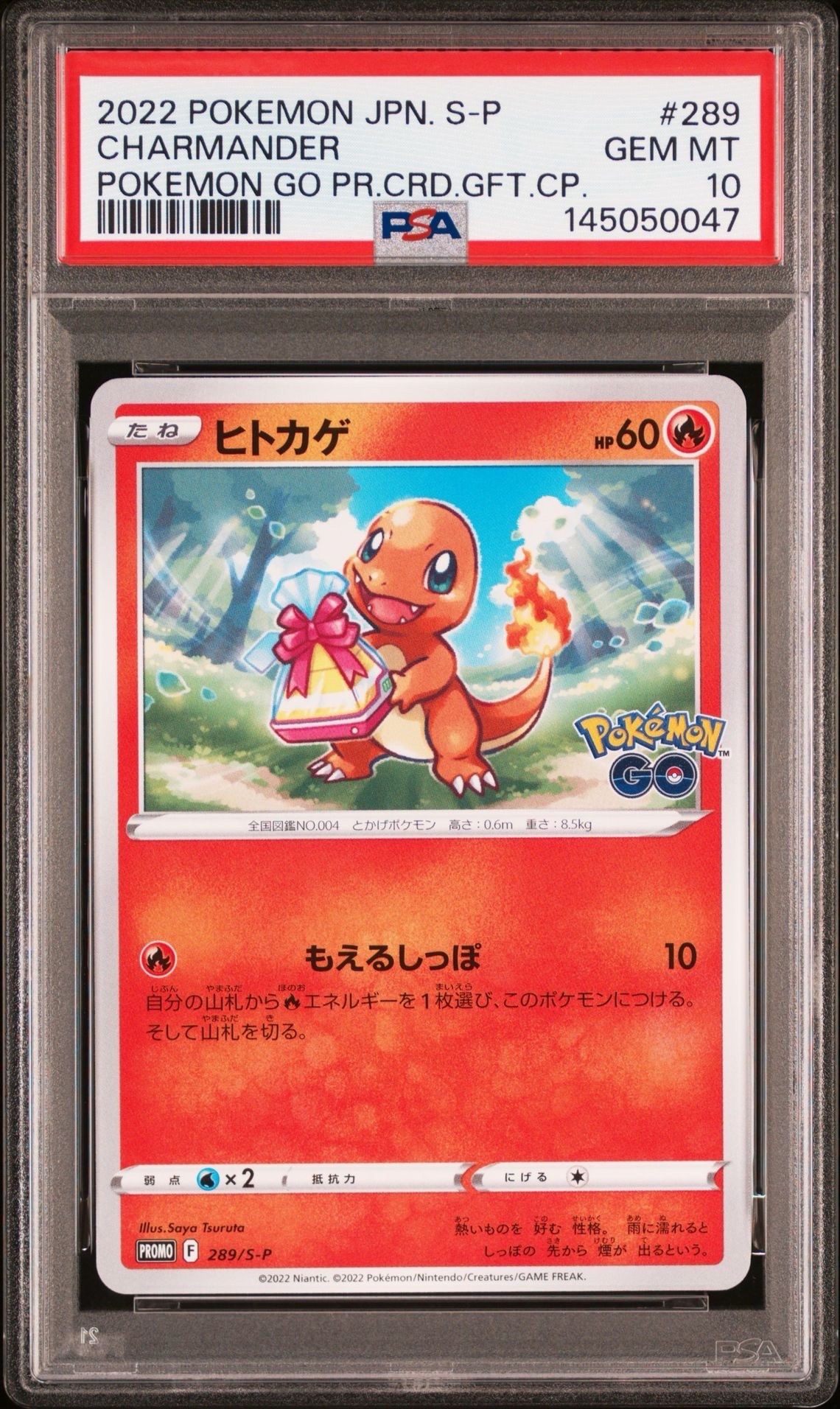 PSA10】ヒトカゲ P [S-P 289](プロモーションカード「ポケモン GO