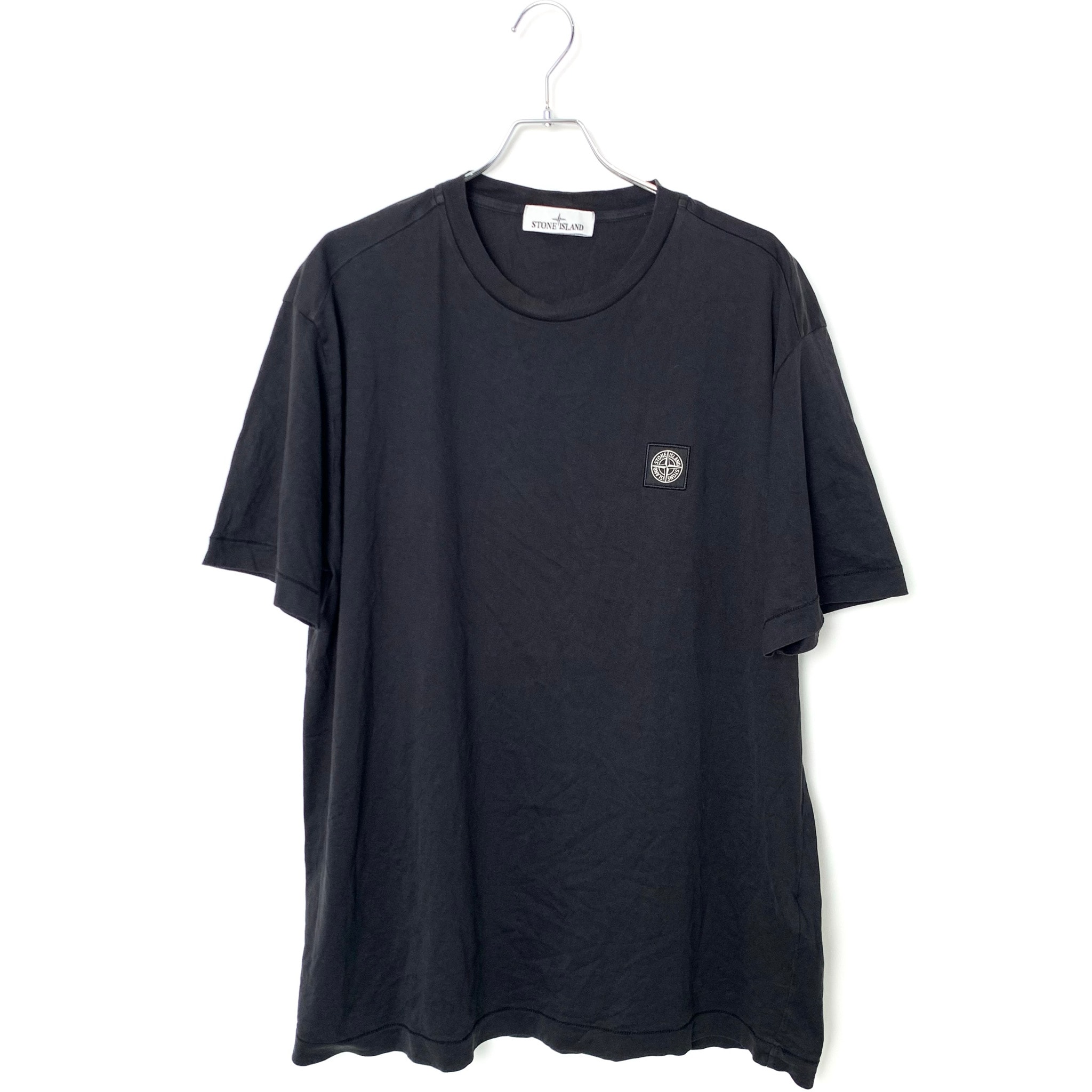 Stone Island Logo Patch Crewneck T-Shirt Black