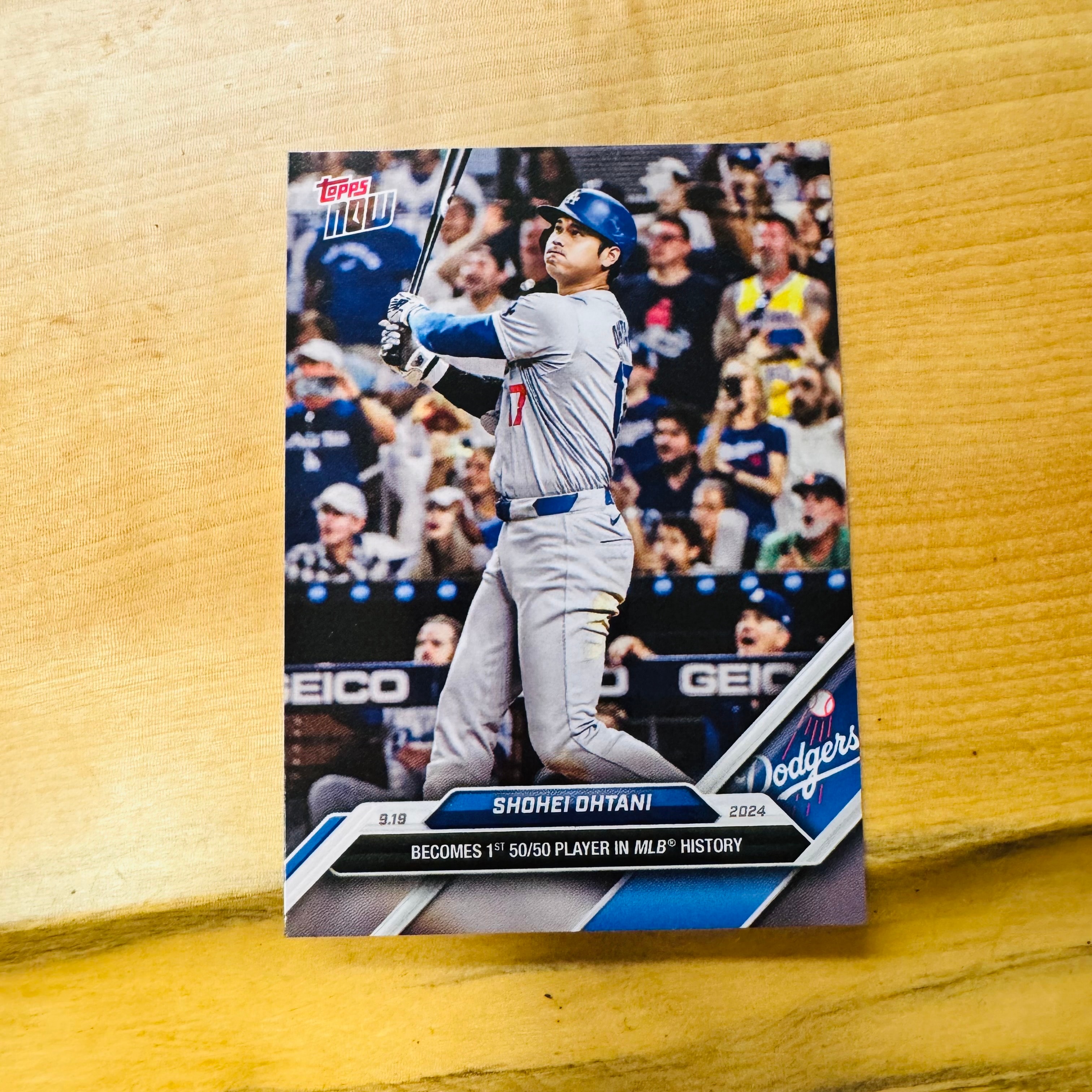 大谷翔平 [722](2024 MLB トップスナウカード「50/50 Club 9/19/24」)