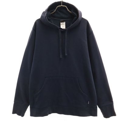 patagonia パタゴニア バックプリント 長袖 スウェットパーカー M ネイビー 26649S0 アウトドア 裏起毛