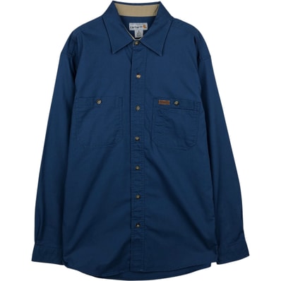 古着 カーハート Carhartt 長袖 ワークシャツ メンズM相当/eaa633550