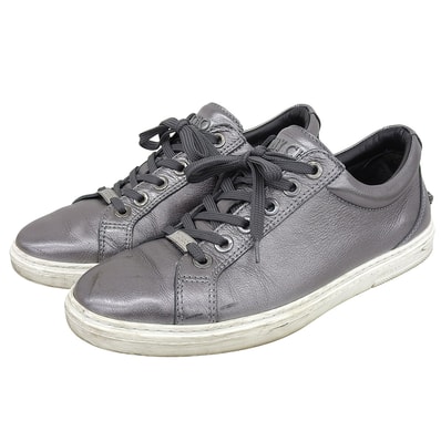 ジミーチュウ メタリック スタースタッズ ローカット スニーカー シューズ メンズ シルバー 27.0cm 42