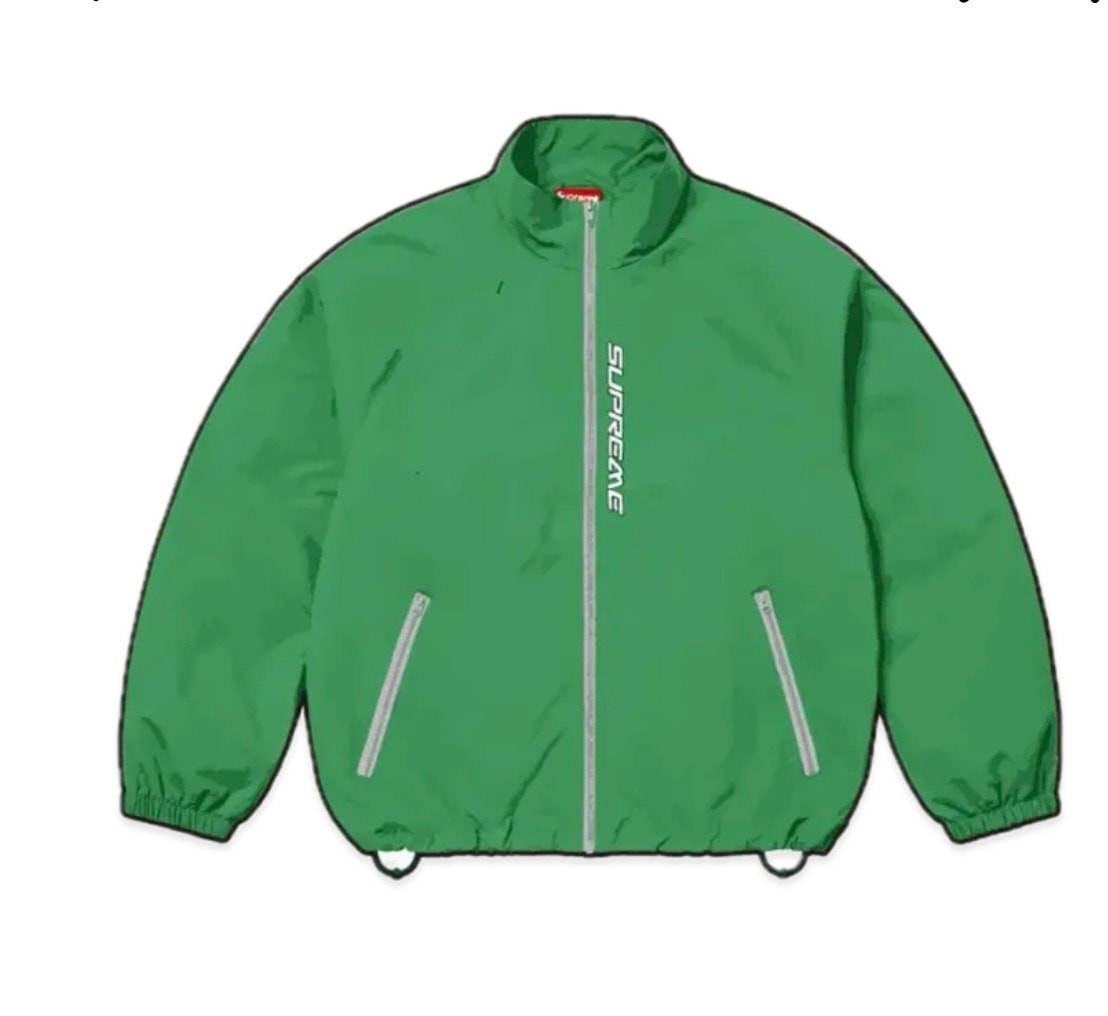 Supreme Contrast Zip Track Jacket "Green"