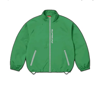 Supreme Contrast Zip Track Jacket "Green"
