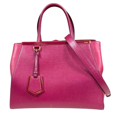 フェンディ トゥージュール ショルダーバッグ レザー 8BH250 パープル レディース FENDI 中古