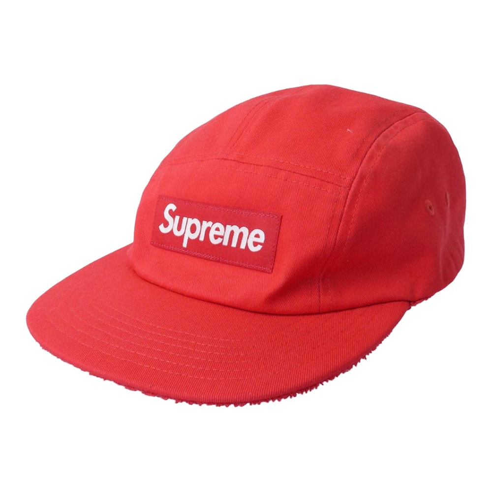 Supreme シュプリーム キャップ 25SS Reversible Terry Camp Cap リバーシブル テリー キャンプ キャップ 帽子 レッド系 58【美品】【中古】