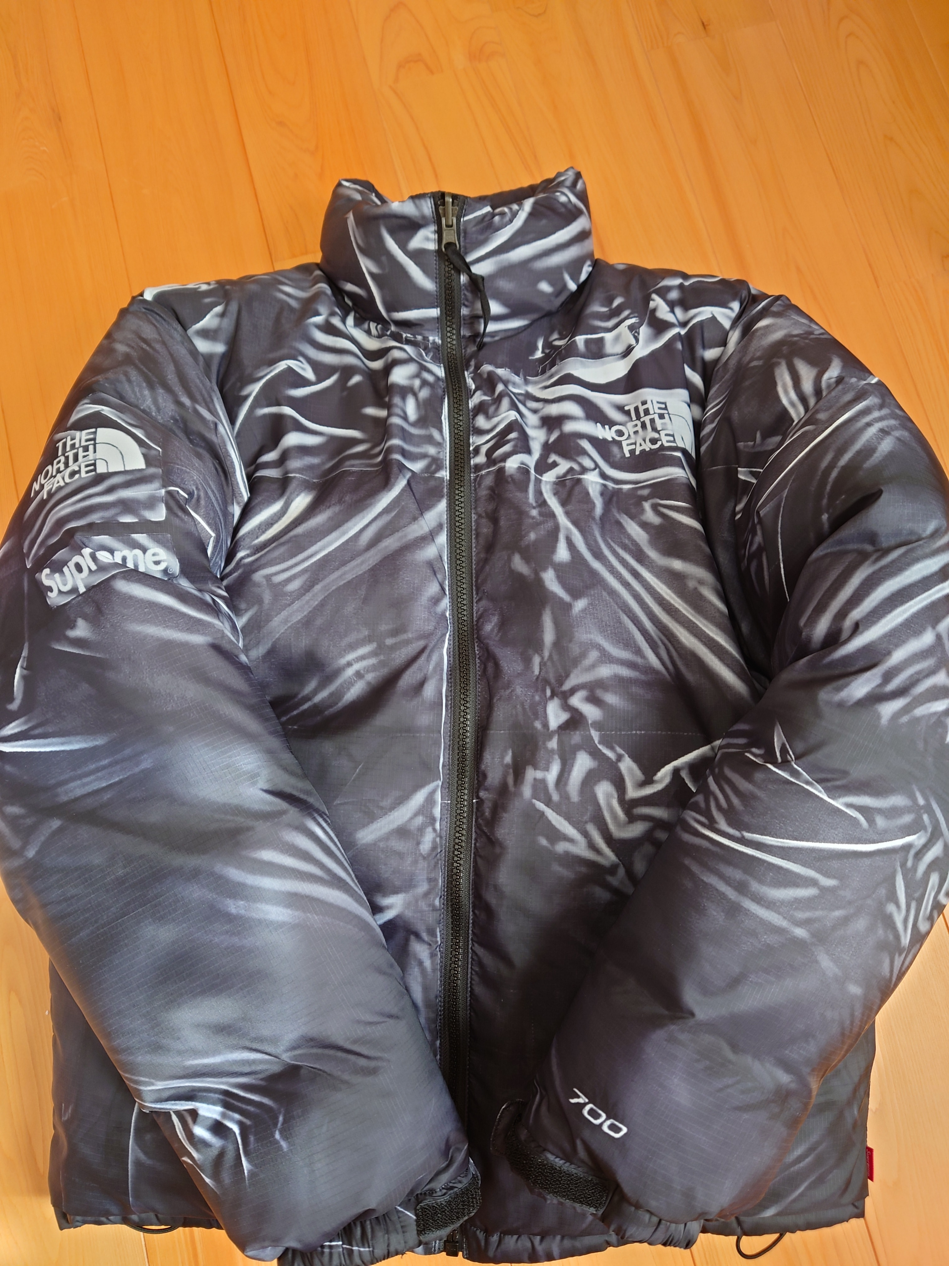 Supreme x The North Face Trompe Loeil Printed Nuptse Jacket "Black"