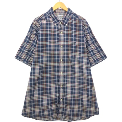 古着 カーハート Carhartt チェック柄 半袖 ワークシャツ メンズXL相当/eaa555741