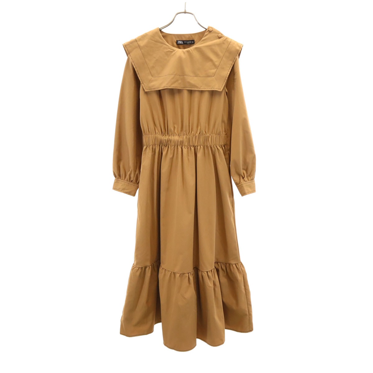 ZARA ザラ 長袖 セーラー ワンピース XS ブラウン