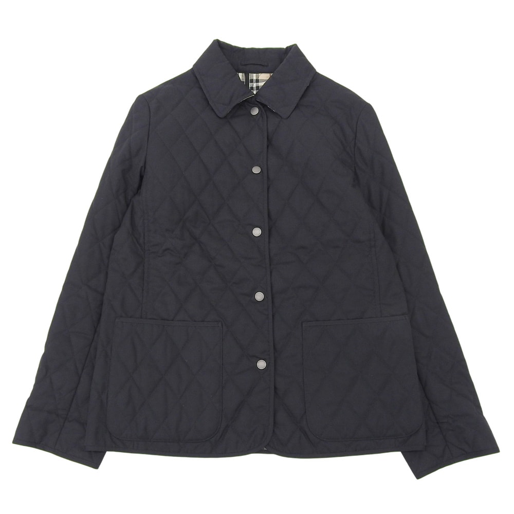 バーバリーロンドン ノバチェク キルティング ジャケット アウター レディース ブラック 40 40