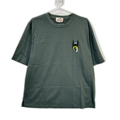 エルメス グリーン ホースワッペン 半袖 Tシャツ S