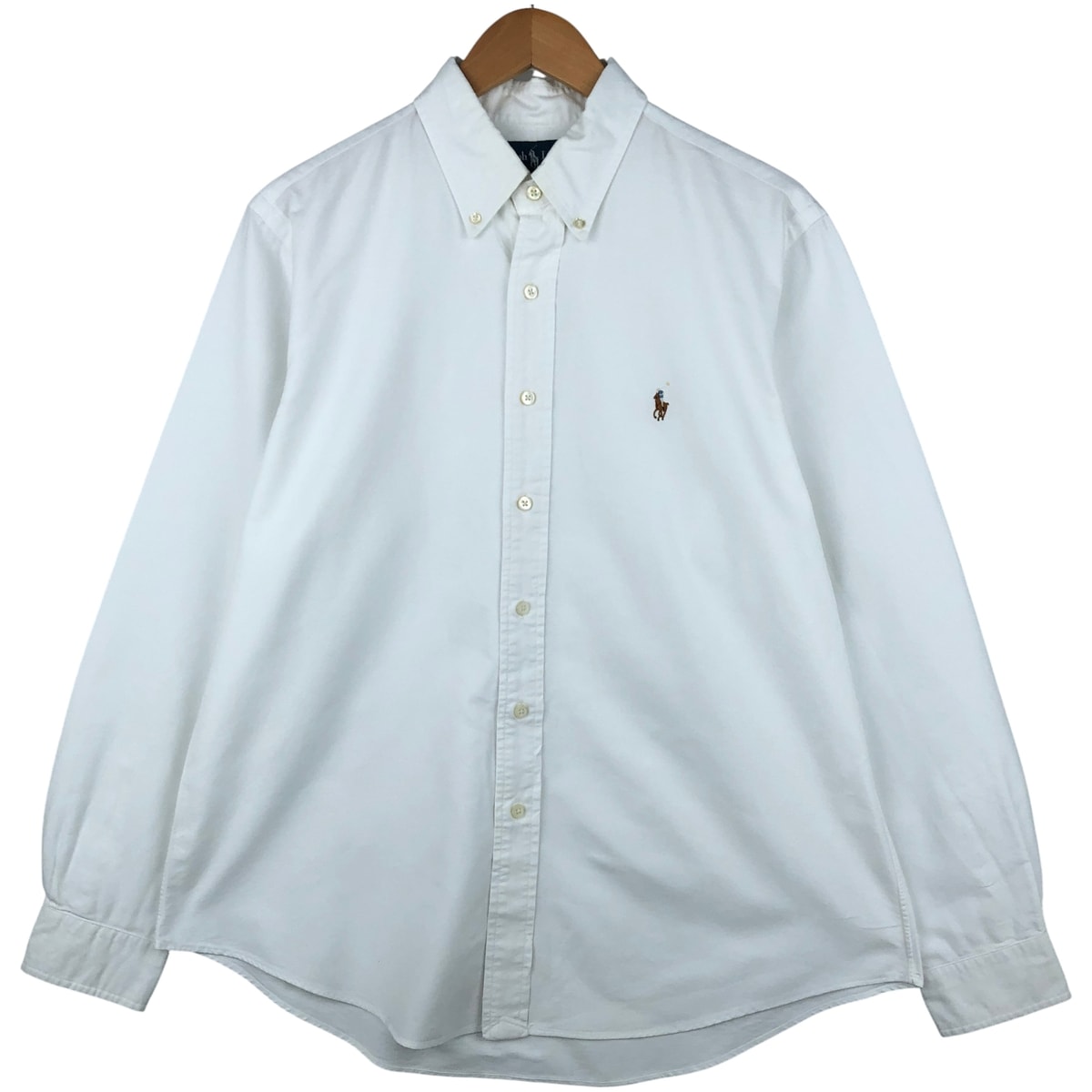 古着 ラルフローレン Ralph Lauren CUSTOM FIT 長袖 ボタンダウンシャツ メンズL相当/eaa598140