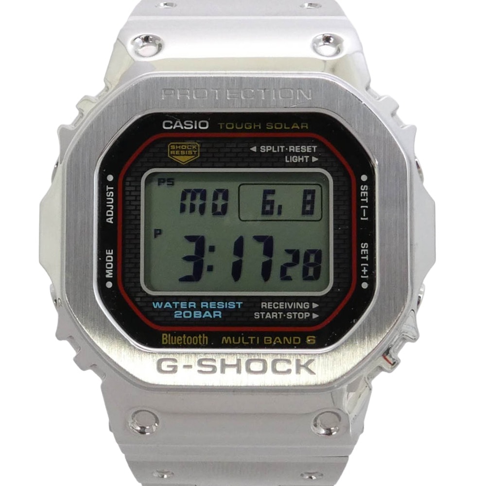 CASIO G-SHOCK カシオ ジーショック GMW-B5000D-1CJF フルメタル ステンレス ソーラー 腕時計 デジタルウォッチ シルバー系【中古】