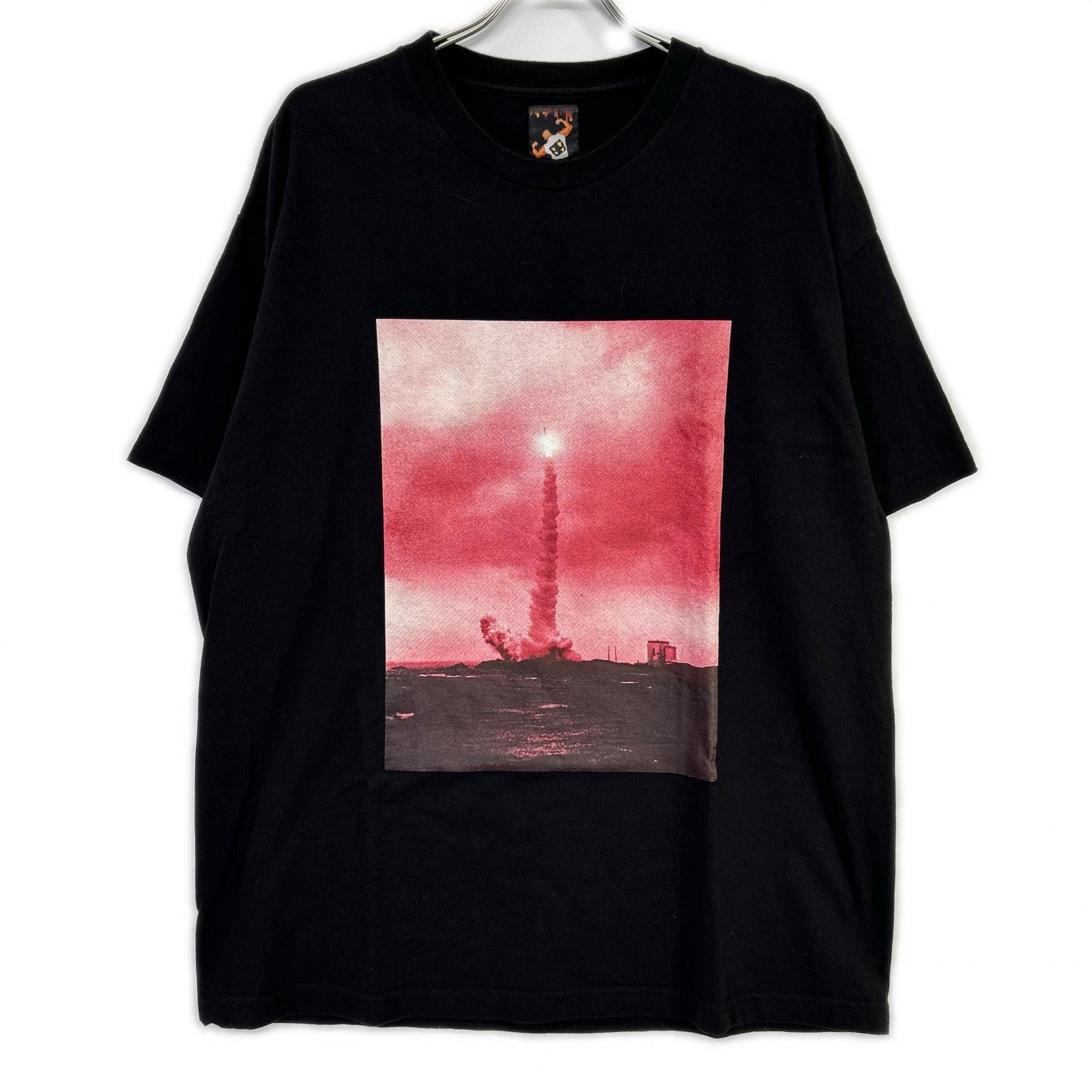 ワコマリア ブラック JIRO KONAMI プリント 半袖Tシャツ XL