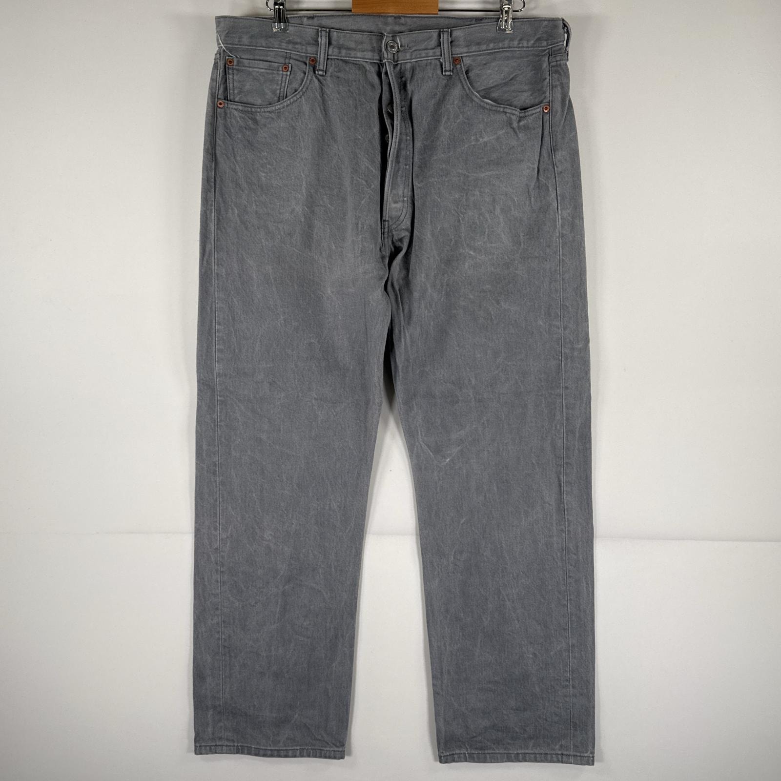 古着 リーバイス Levi's デニムパンツ 501 ジーパン ストレート 大きいサイズ ボタンフライ カラーパンツ ビッグ w40 L32 グレー メンズ
