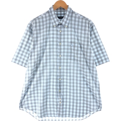 古着 バーバリー Burberry's LONDON 半袖 ボタンダウン チェックシャツ メンズXL相当/eaa565263