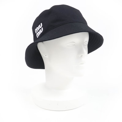 極美品 ミュウミュウ
ハット ブラック レディース M 5HC196