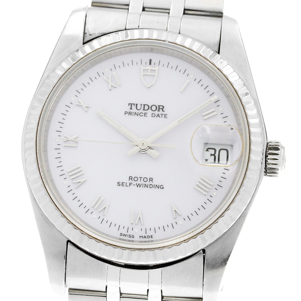 ★保 チュードル プリンスデイト WGベゼル 74034 メンズ 【中古】