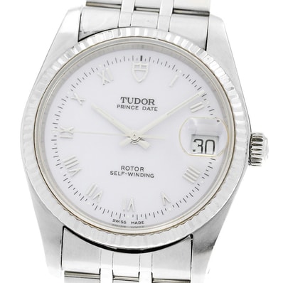 ★保 チュードル プリンスデイト WGベゼル 74034 メンズ 【中古】