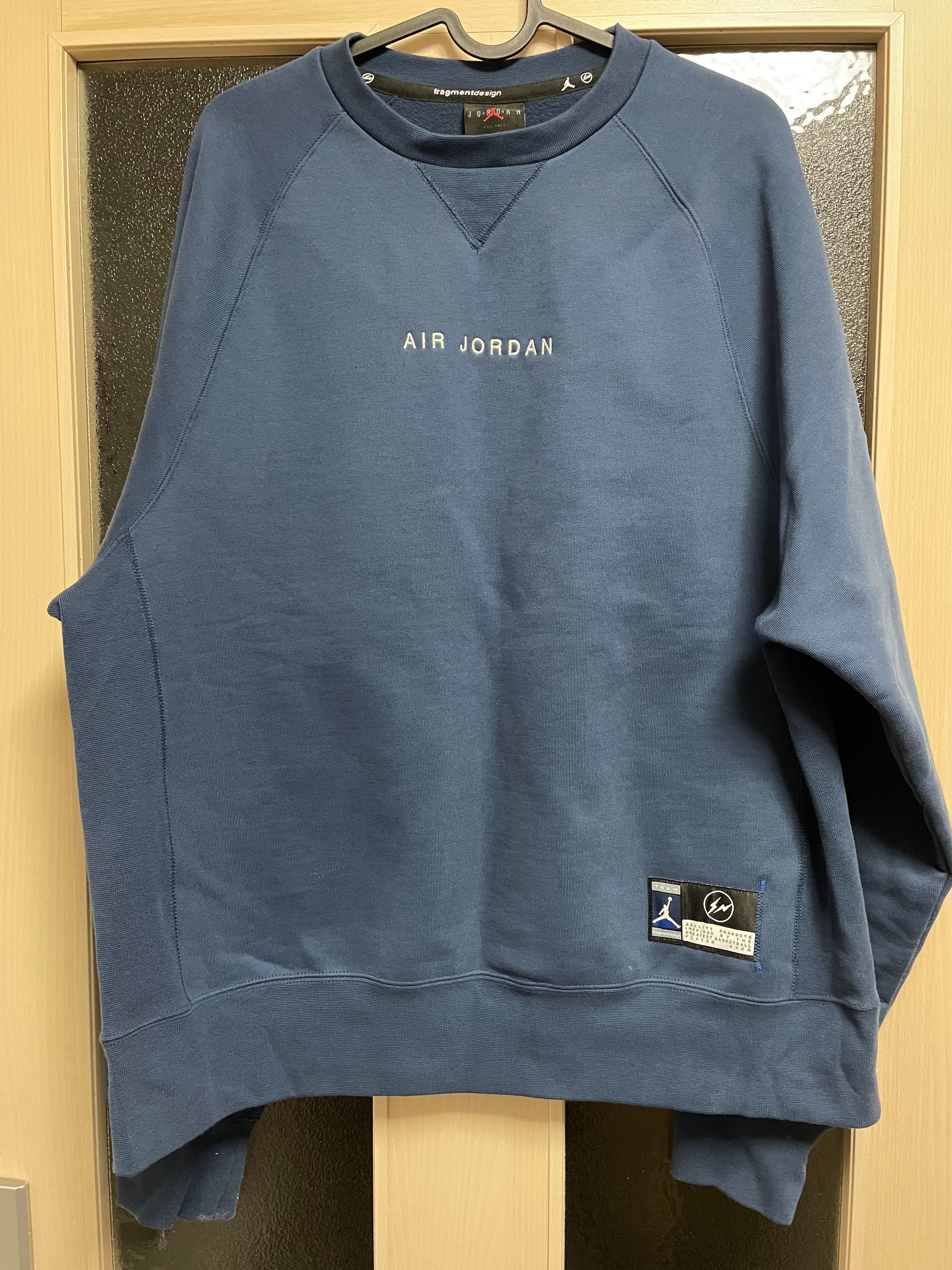 Air Jordan x Fragment Crewneck Sweatshirt "Navy"
