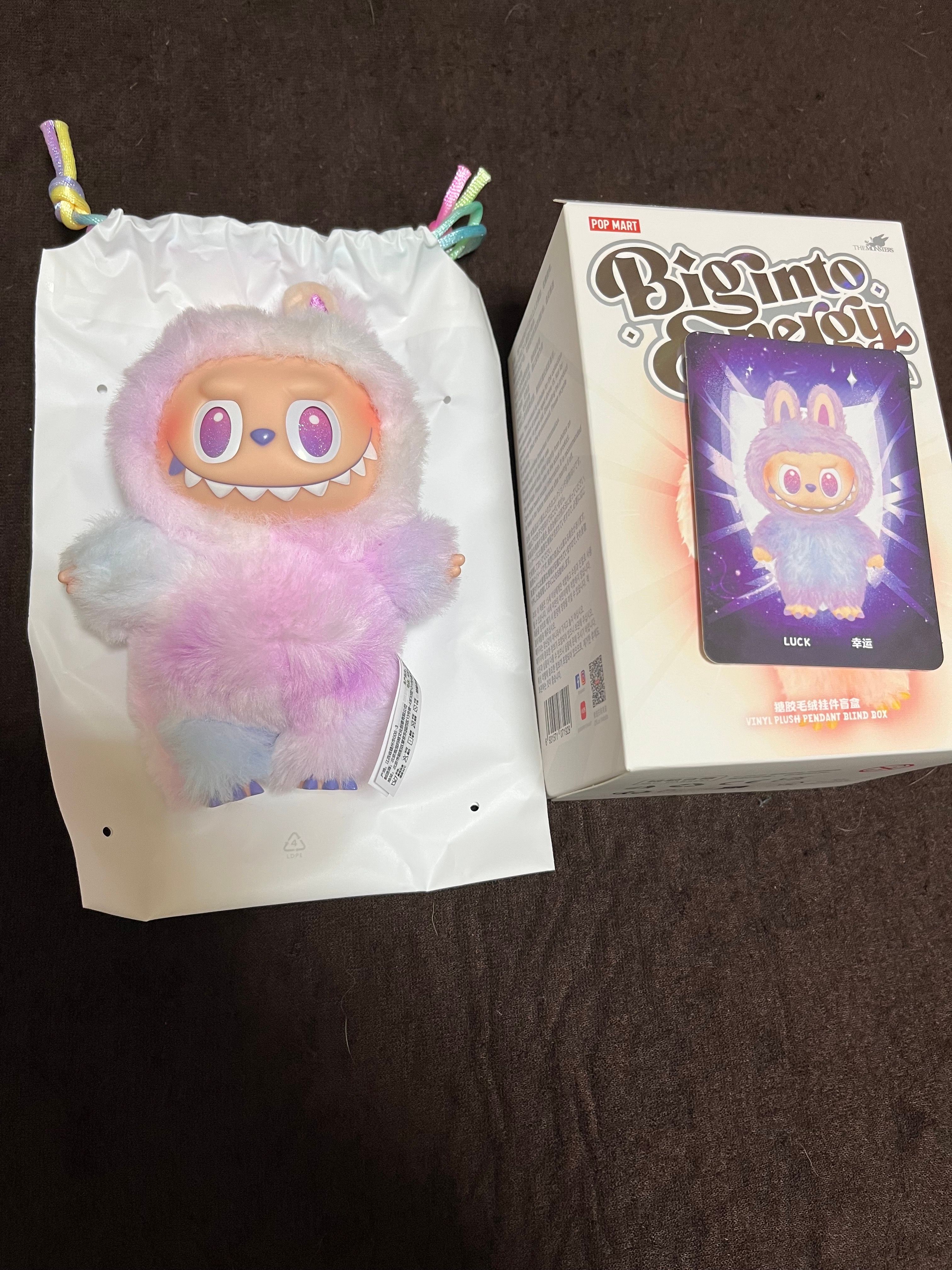 POP MART THE MONSTERS (LABUBU) Big into Energy Series Plush Pendant LUCK