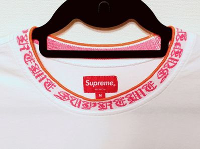 Supreme Old English Collar Logo L/S Top "White"
