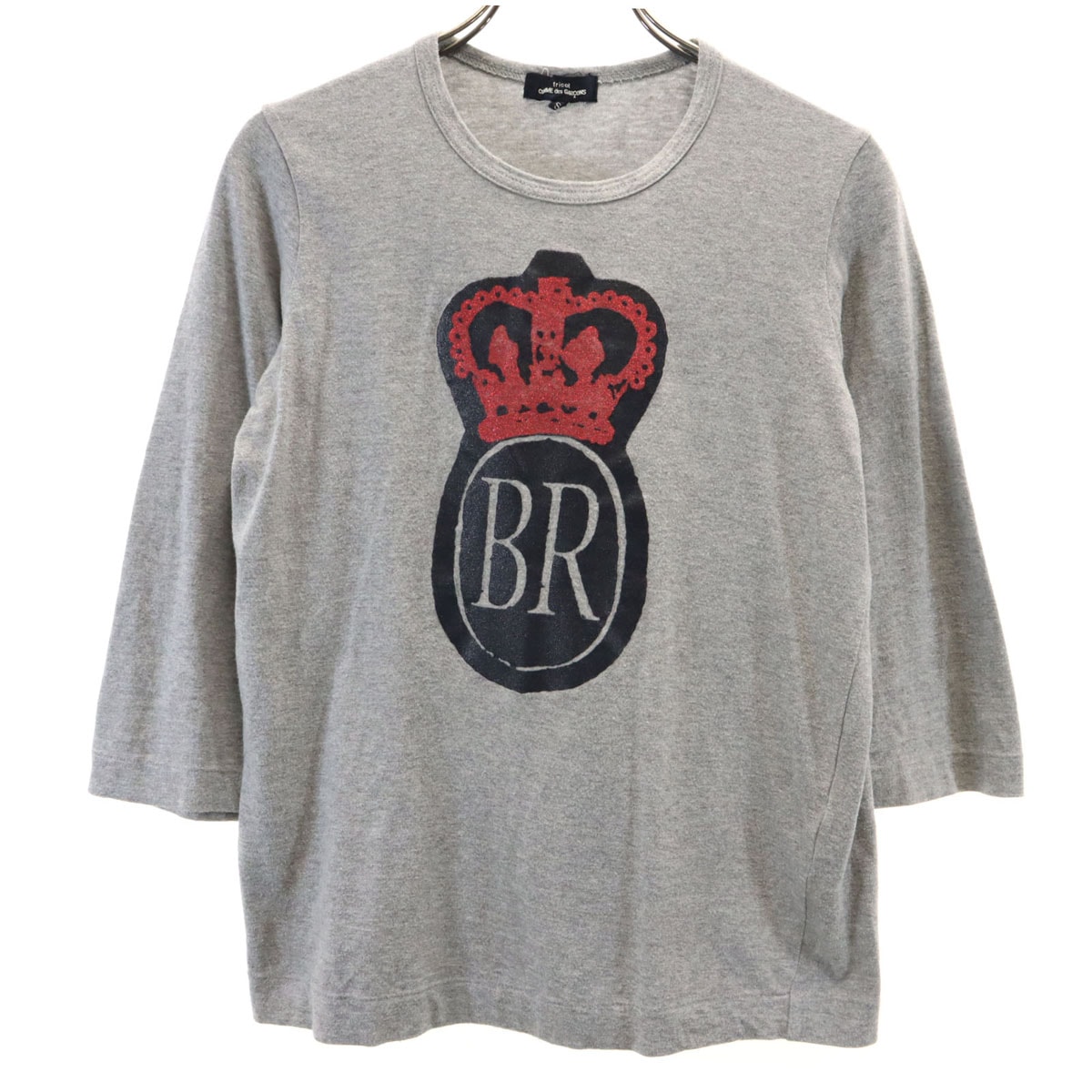 tricot COMME des GARCONS トリコットコムデギャルソン 2011年 日本製 5分袖 Tシャツ S グレー