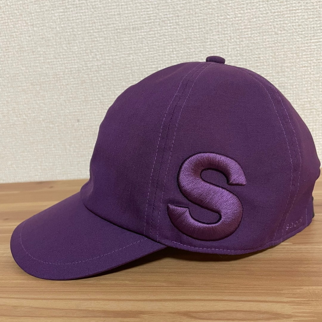 sacai サカイ 22SS 刺繍 キャップ パープル