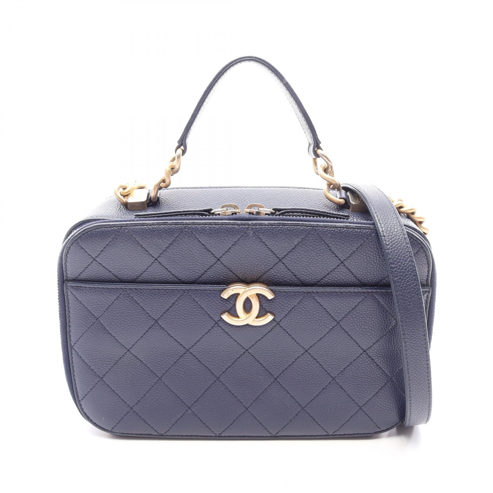 シャネル CHANEL マトラッセ 2WAY ショルダーバッグ バッグ キャビアスキン(グレインドカーフ) レディース ブルー系 【中古】