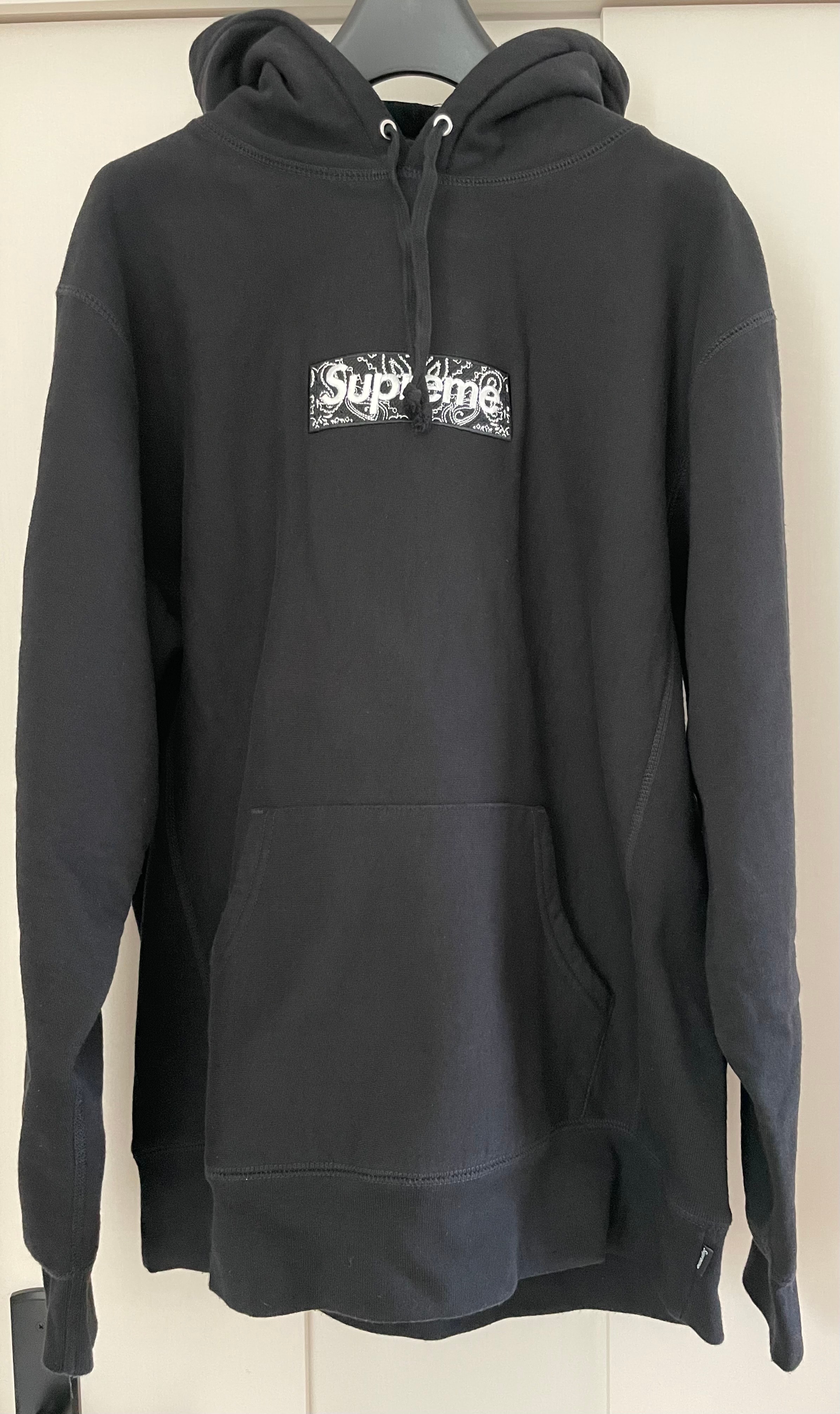 Supreme Bandana Box Logo Hooded Sweatshirt "Black"