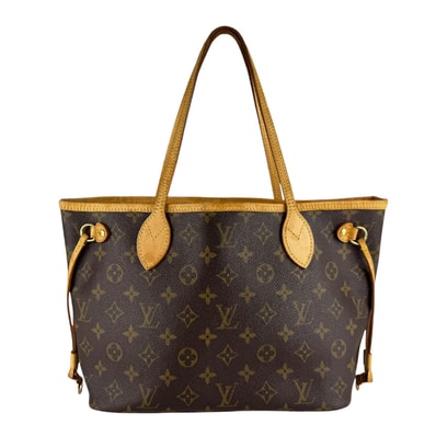 ルイ ヴィトン LOUIS VUITTON トートバッグ モノグラム ネヴァーフルPM モノグラムキャンバス ブラウン ゴールド レディース【中古】 z10196