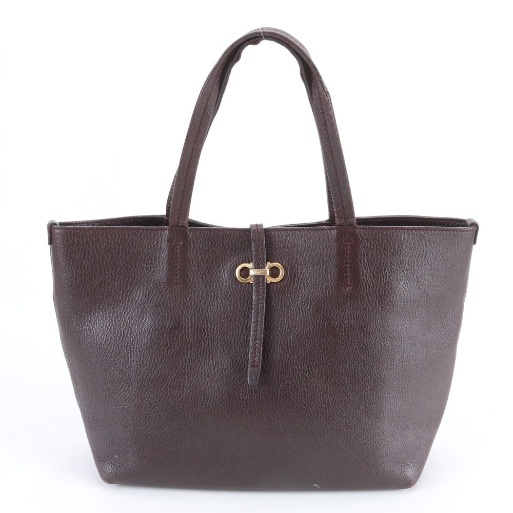 ■美品 サルヴァトーレフェラガモ ガンチーニダブルトート バッグ