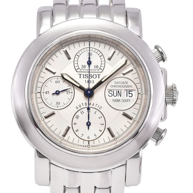 値下 ティソ TISSOT T166/266 Tロード クロノグラフ デイデイト 自動巻き メンズ 良品 内箱付き A#146554