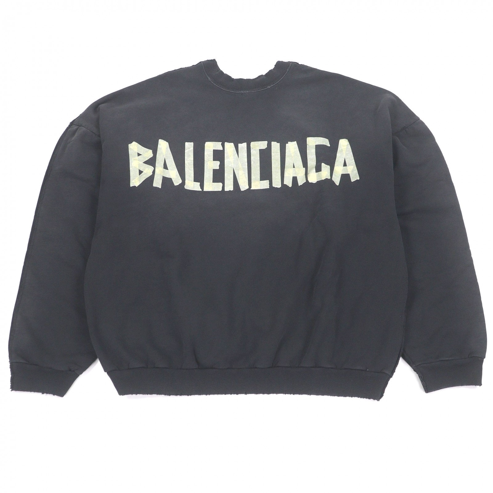 未使用品 バレンシアガ スウェット DOUBLE FRONT CREW ブラック